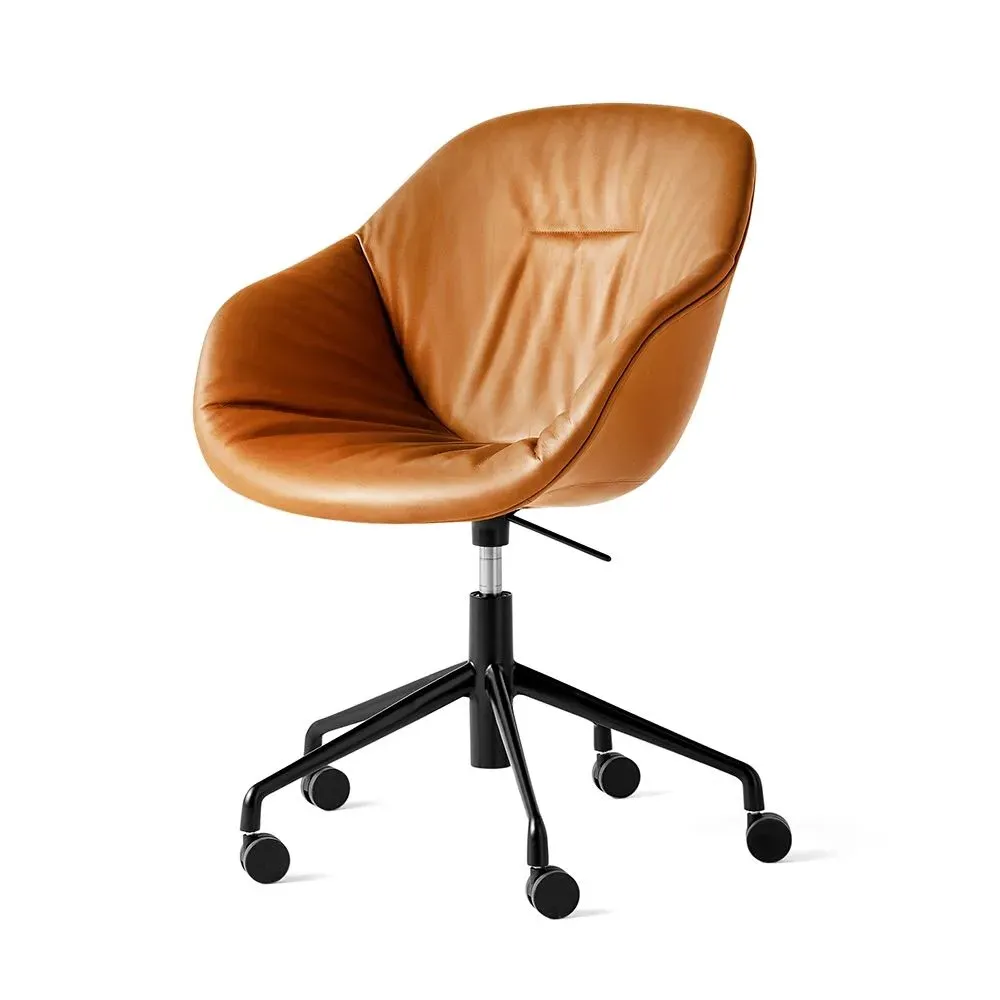 Office Chair with Gas Lift - Black, Aluminium