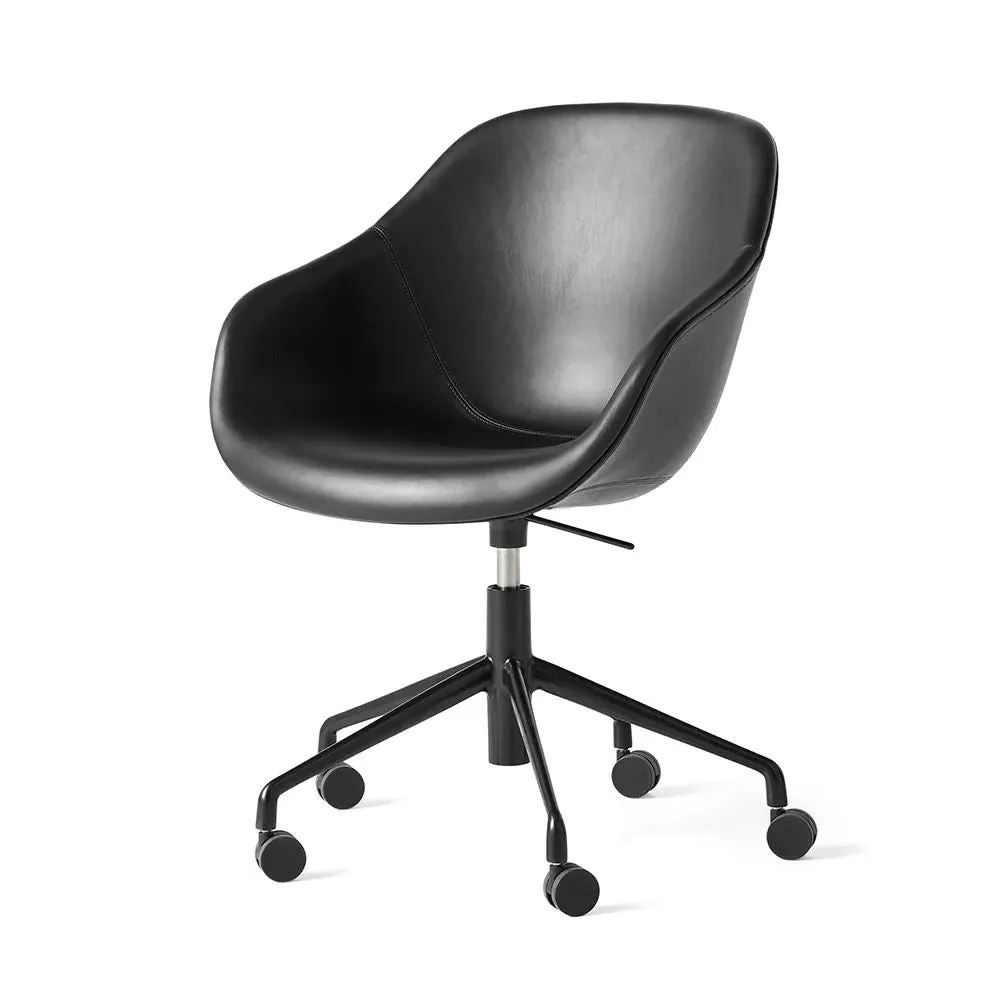 Office Chair with Gas Lift - Black, Aluminium