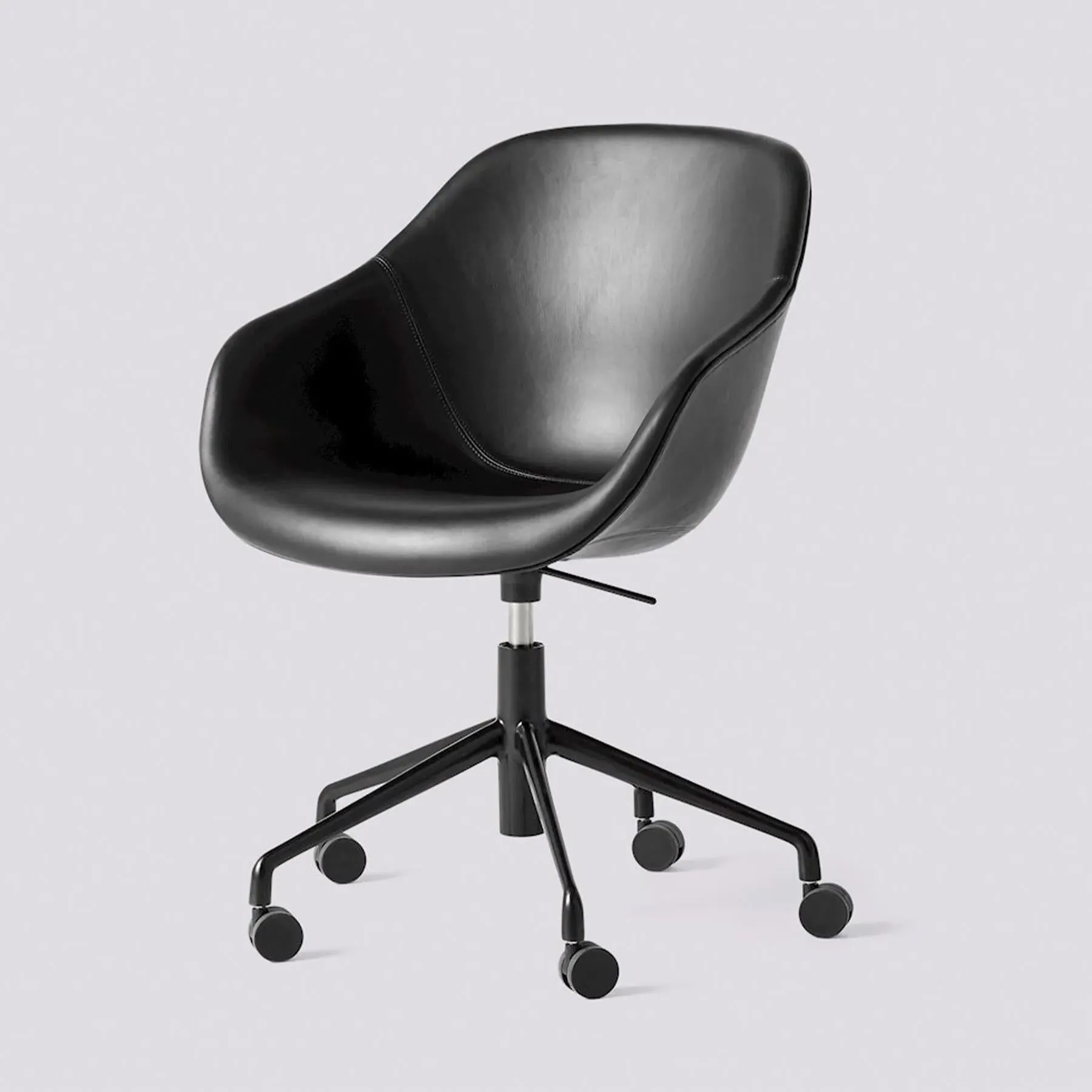 Office Chair with Gas Lift - Black, Aluminium