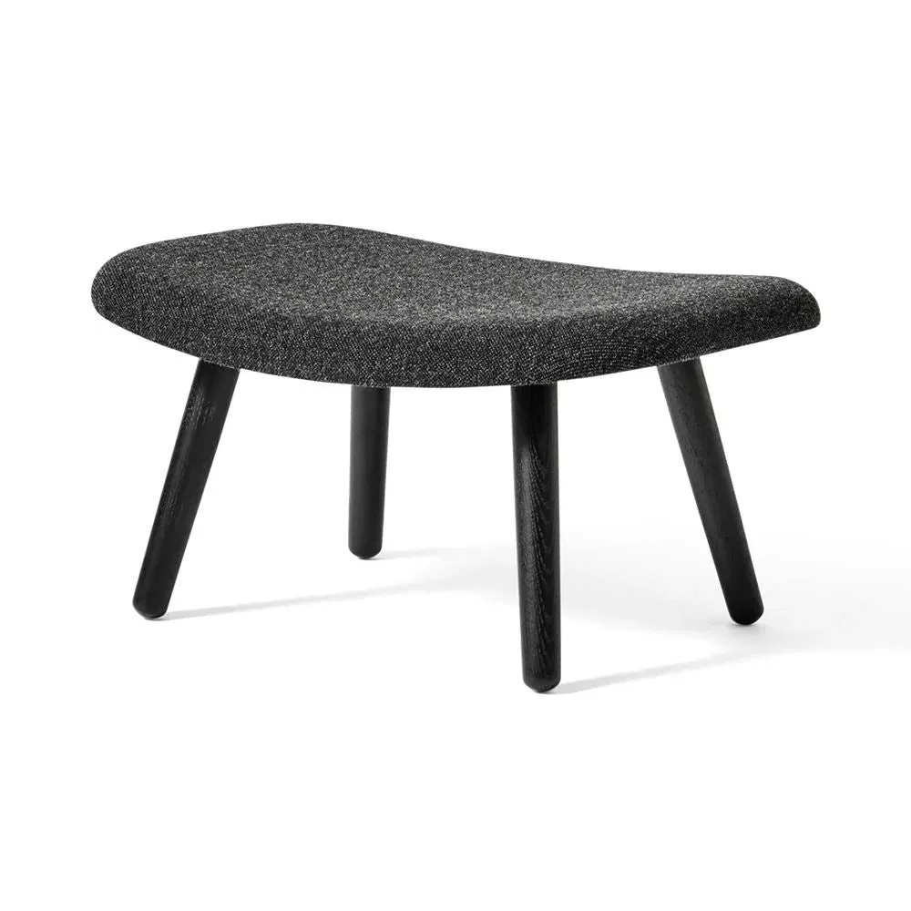 Ottoman with Upholstery - Grey, Oak