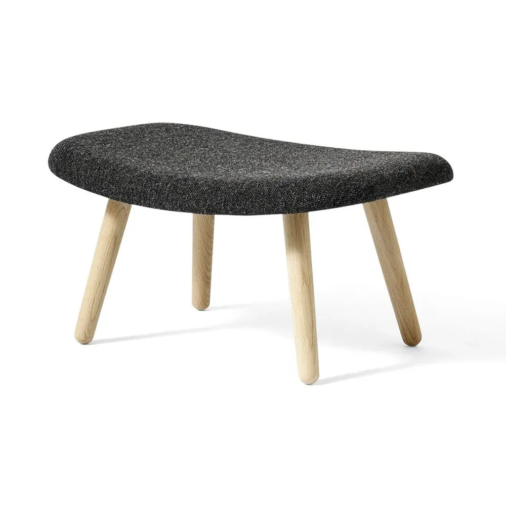 Ottoman with Upholstery - Grey, Oak