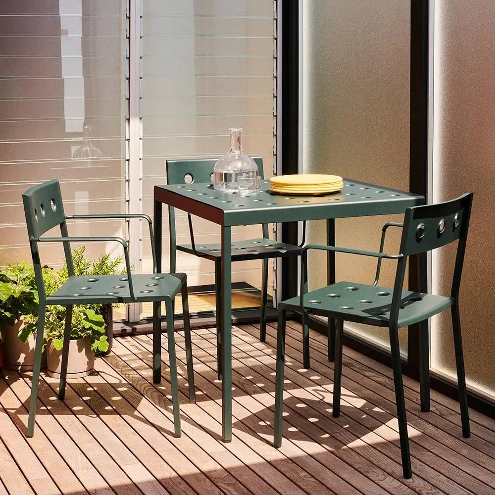 Outdoor Armchair Stackable - Anthracite, Steel