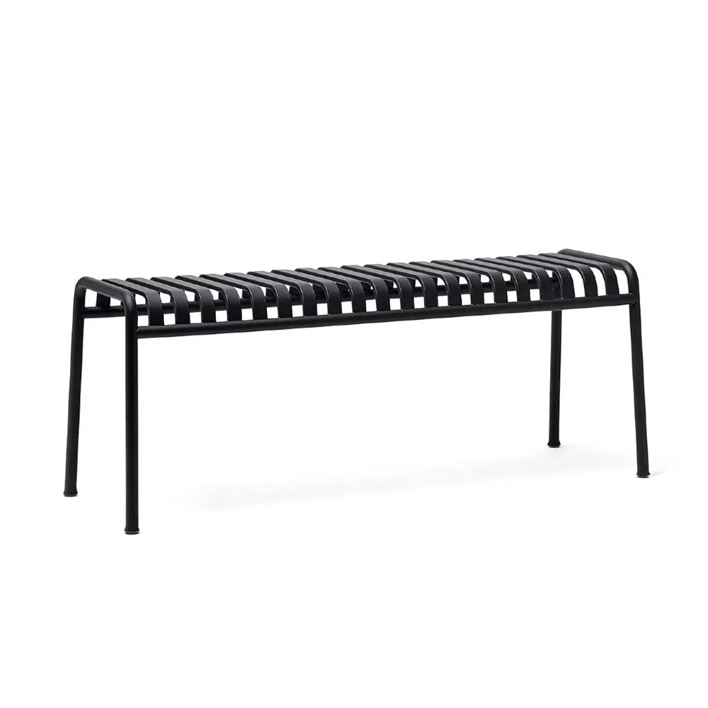 Outdoor Bench with Slats - Anthracite, Steel image
