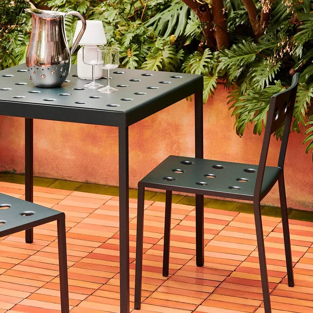 Outdoor Chair Stackable - Anthracite, Steel