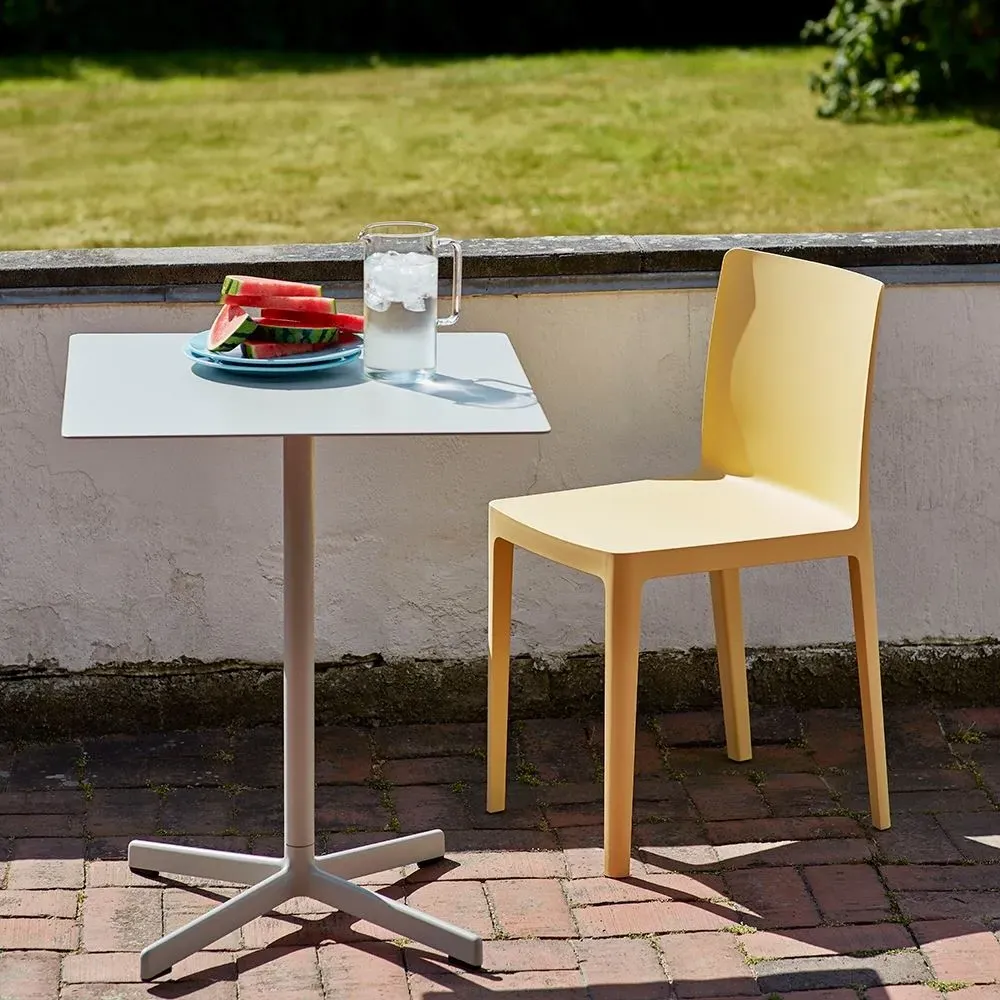 Outdoor Chair with Cushion - Light Yellow