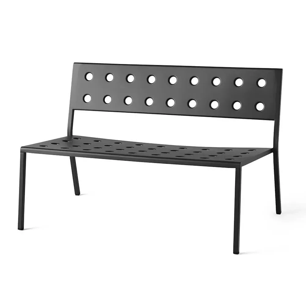 Outdoor Lounge Bench - Desert Green, Steel