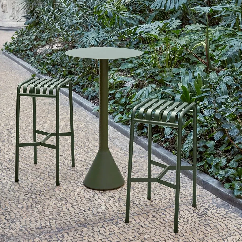 Palissade Bar Stool - Olive Green, Steel