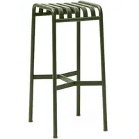 Palissade Bar Stool - Olive Green, Steel