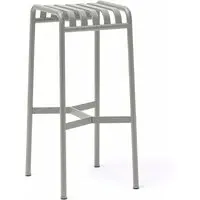 Palissade Bar Stool - Sky Grey, Steel