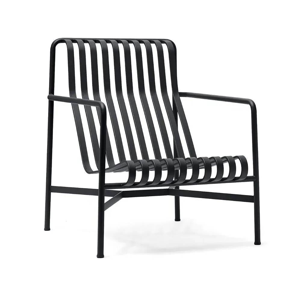 Palissade High Lounge Chair - Anthracite, Steel