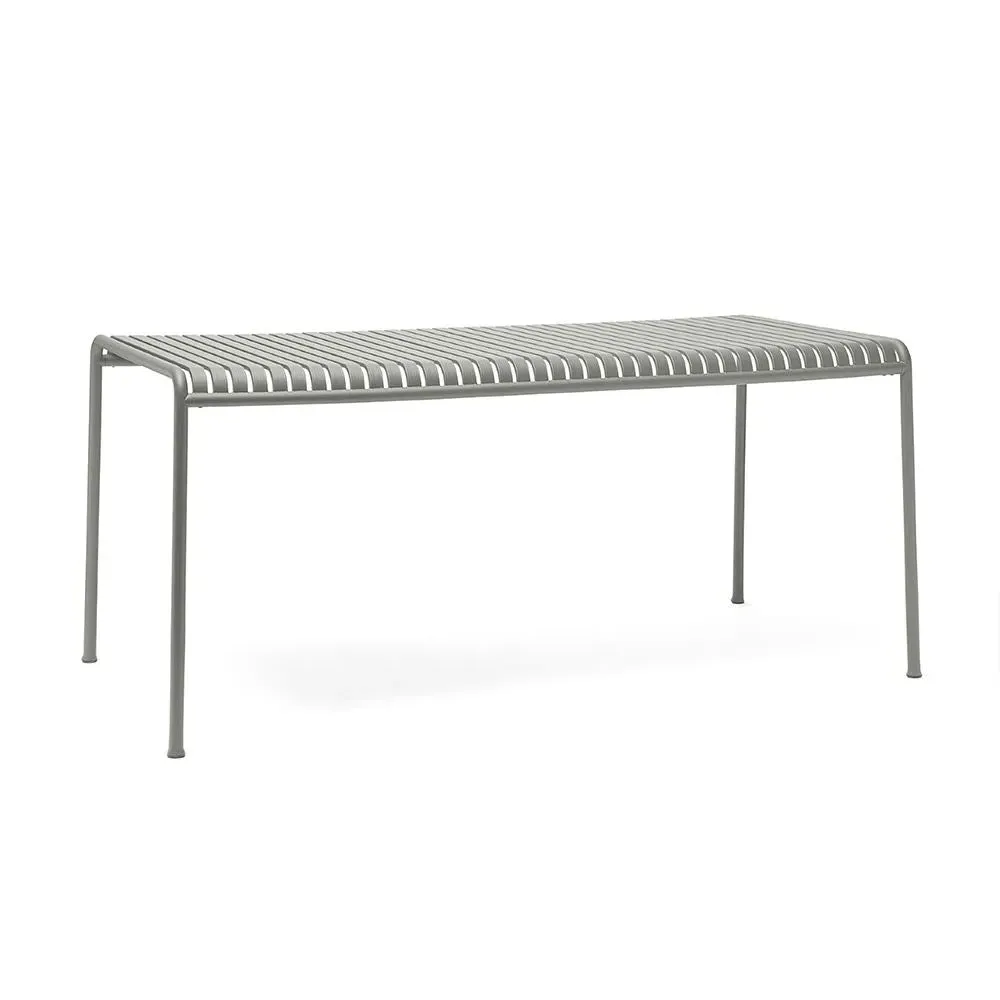 Palissade Large Dining Table - Sky Grey, Steel