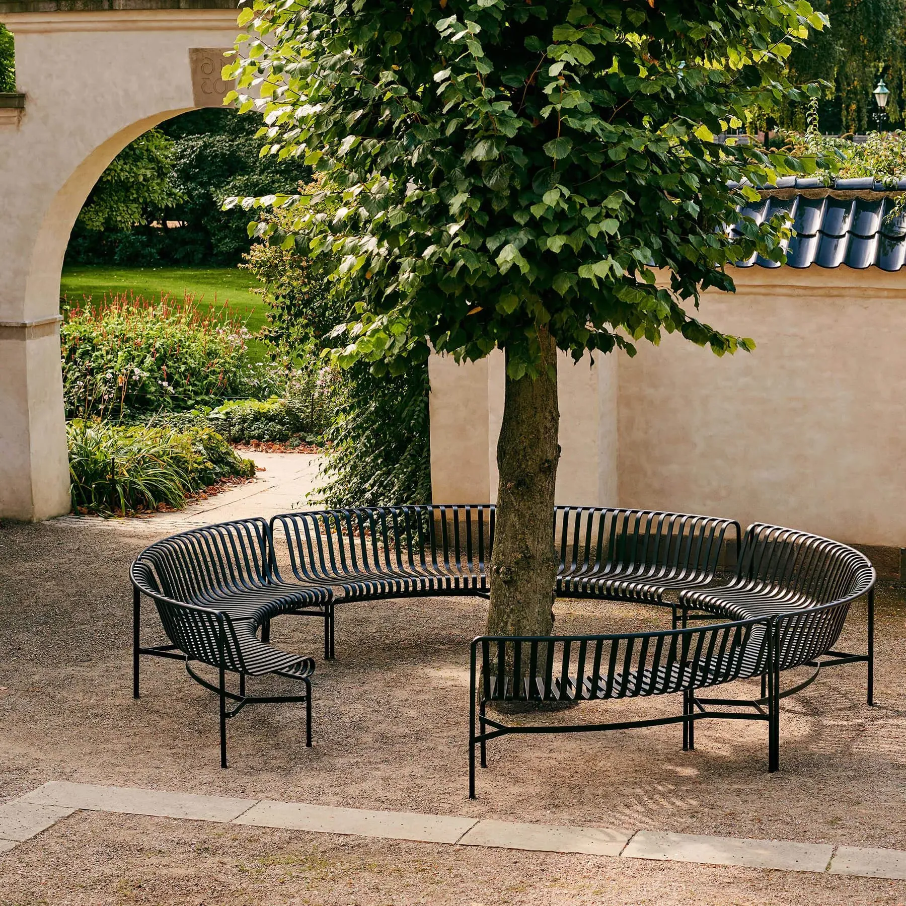 Palissade Park Dining Bench In In - Sky Grey