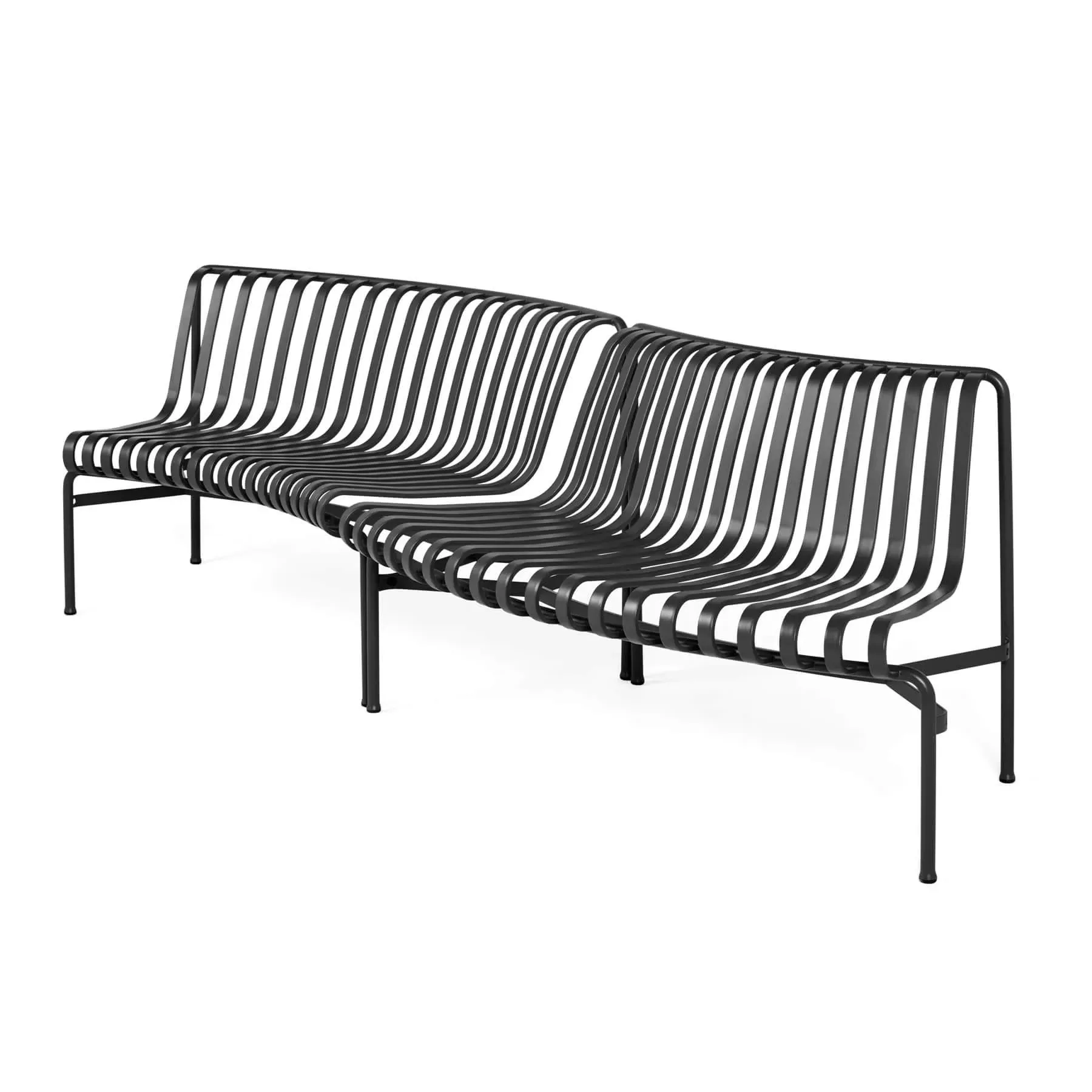 Palissade Park Dining Bench In Out - Anthracite