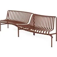 Palissade Park Dining Bench In Out - Iron Red