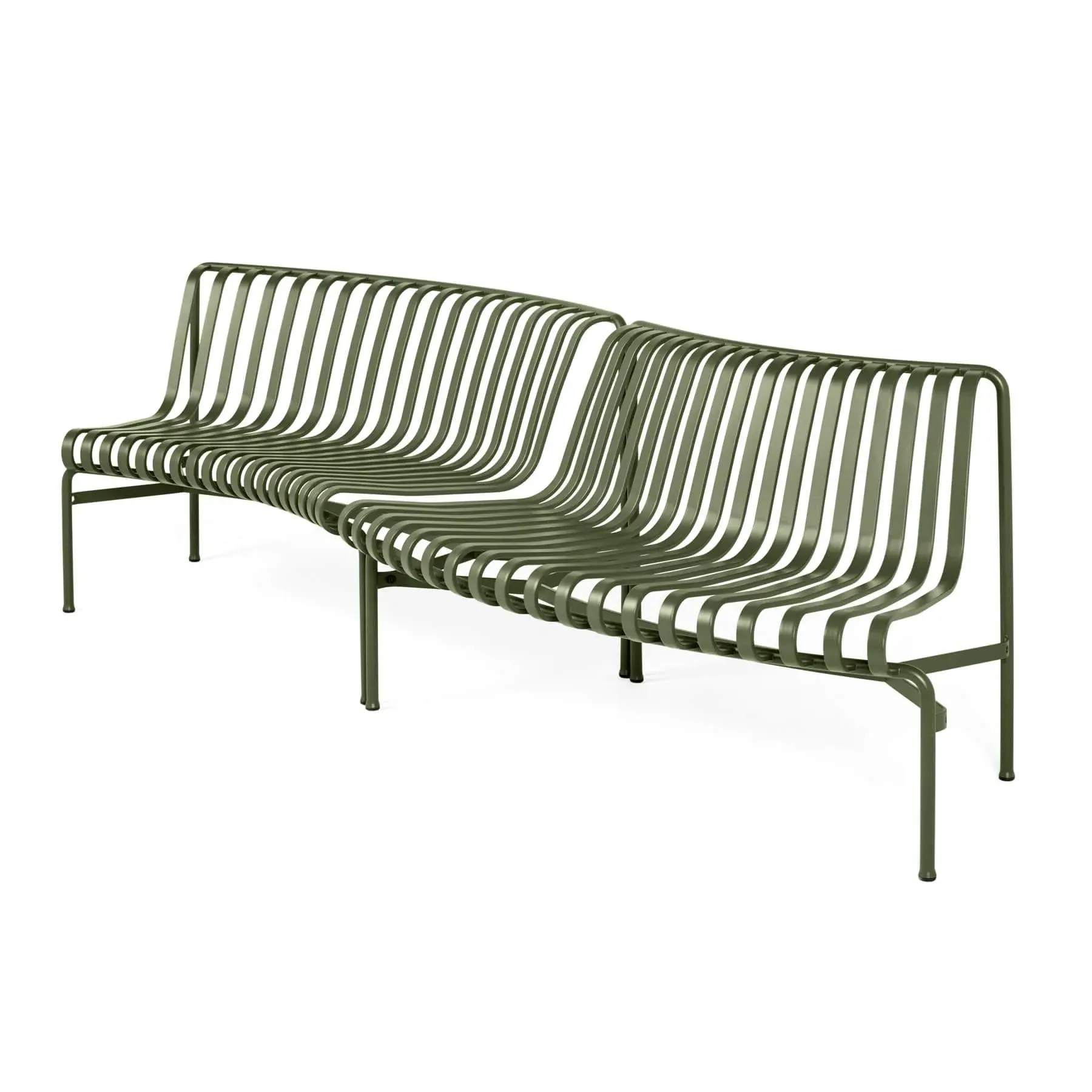 Palissade Park Dining Bench In Out - Olive