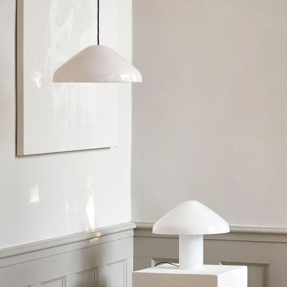 Pao Pendant Light - Opal White, Glass