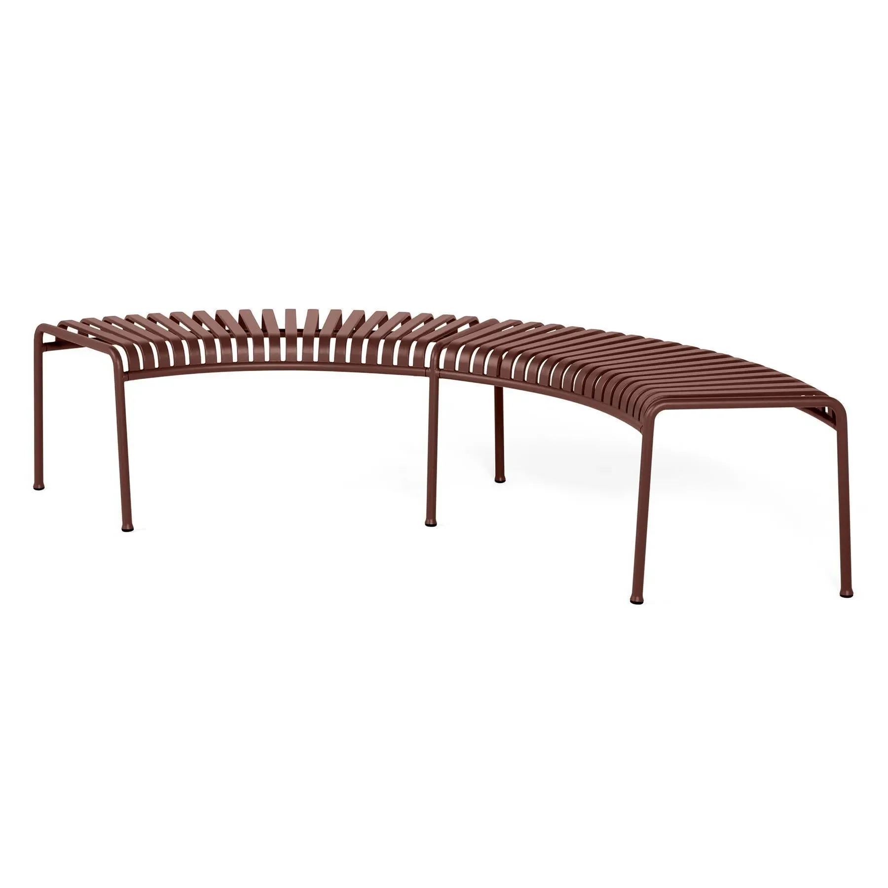 Park Bench Weather-Resistant - Iron Red, Steel