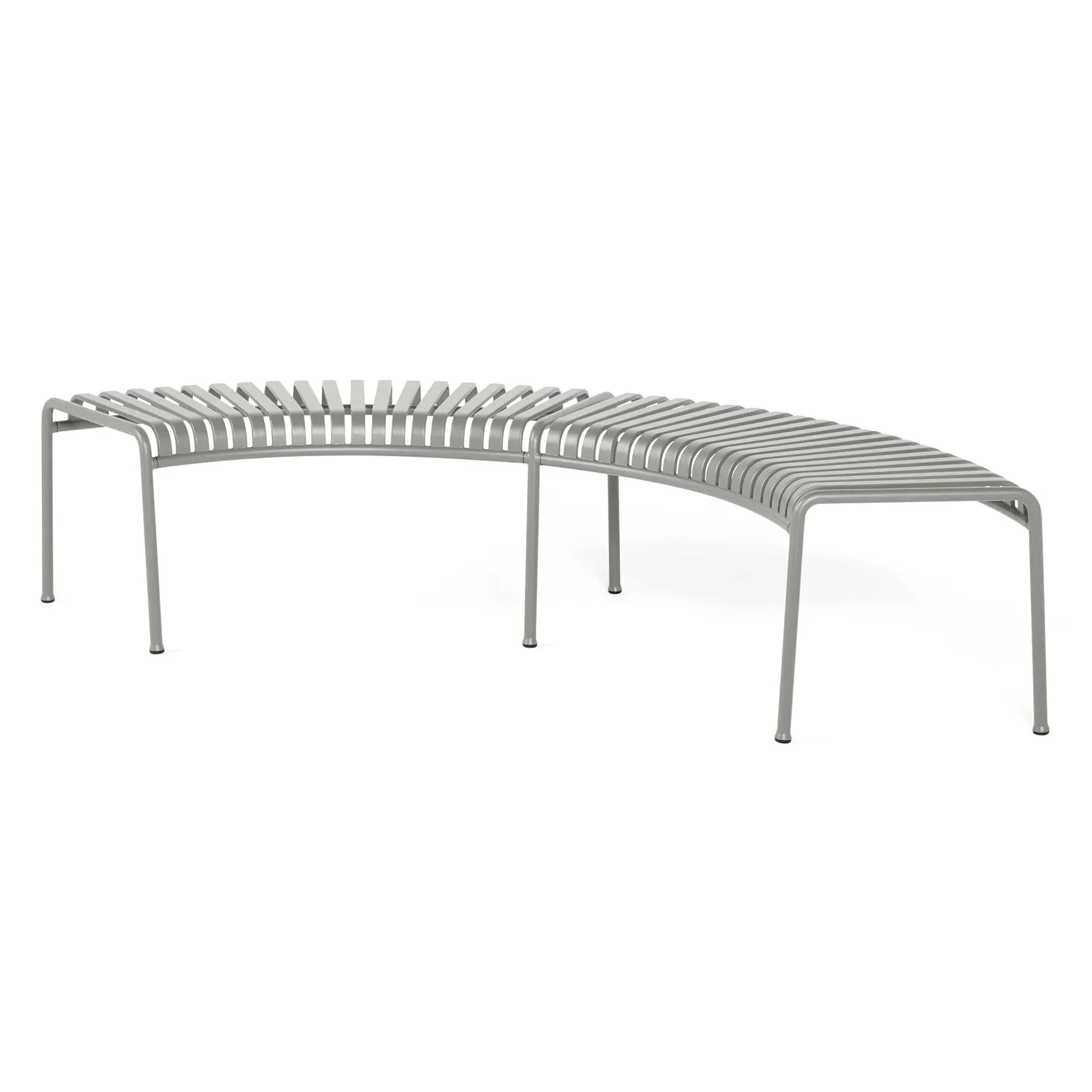 Park Bench Weather-Resistant - Sky Grey, Steel