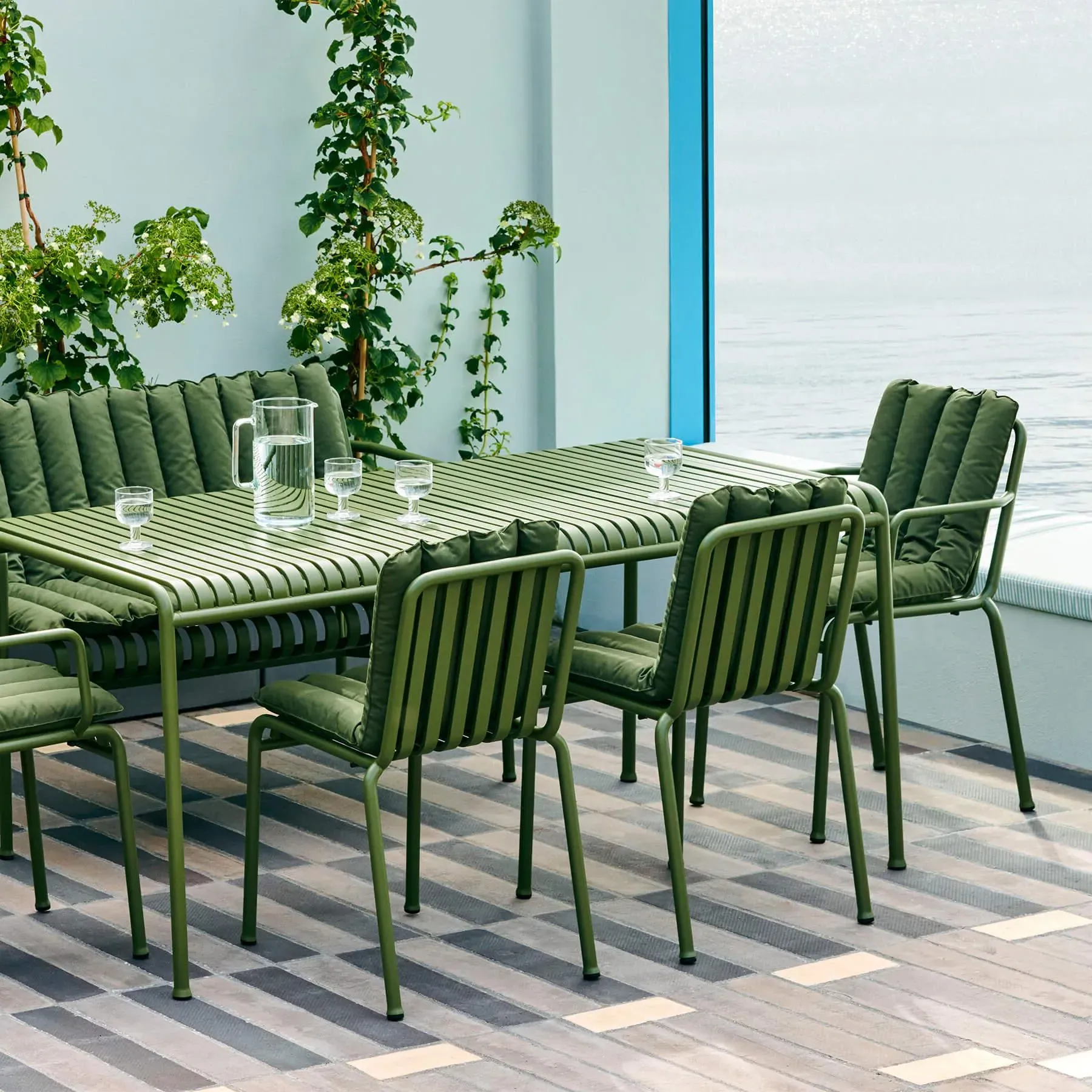 Patio Collection Cushion Set - Sky Grey