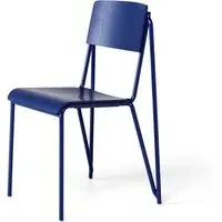 Petit Standard Stackable Dining Chair - Ultra Marine Blue, Oak