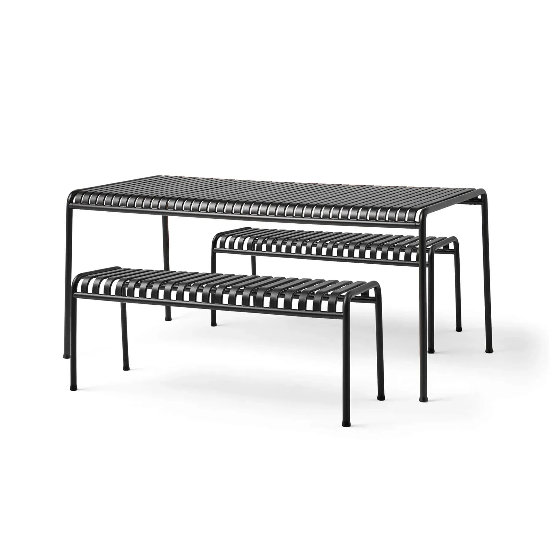 Picnic Set with Benches - Anthracite