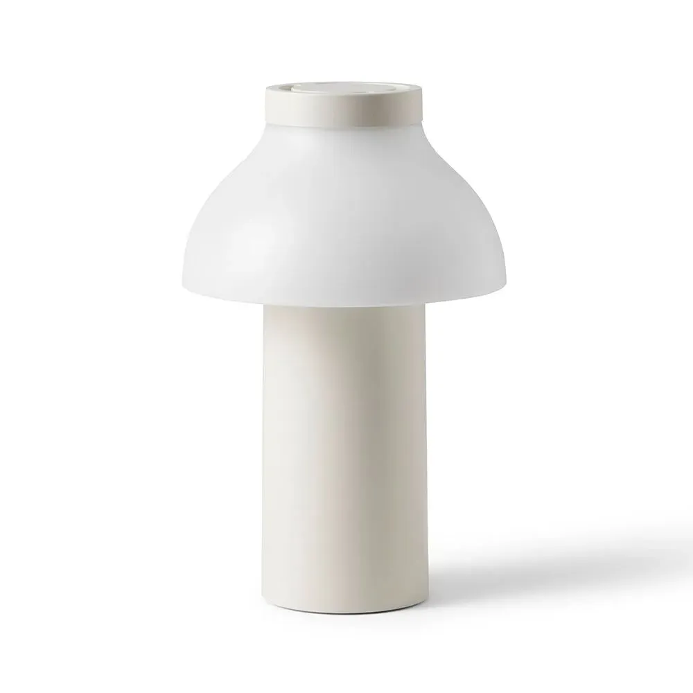 Portable Rechargeable Lamp - Cream, Plastic