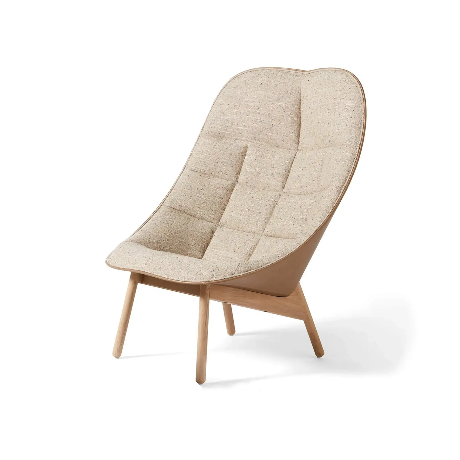 Quilted Lounge Chair - Black Oak