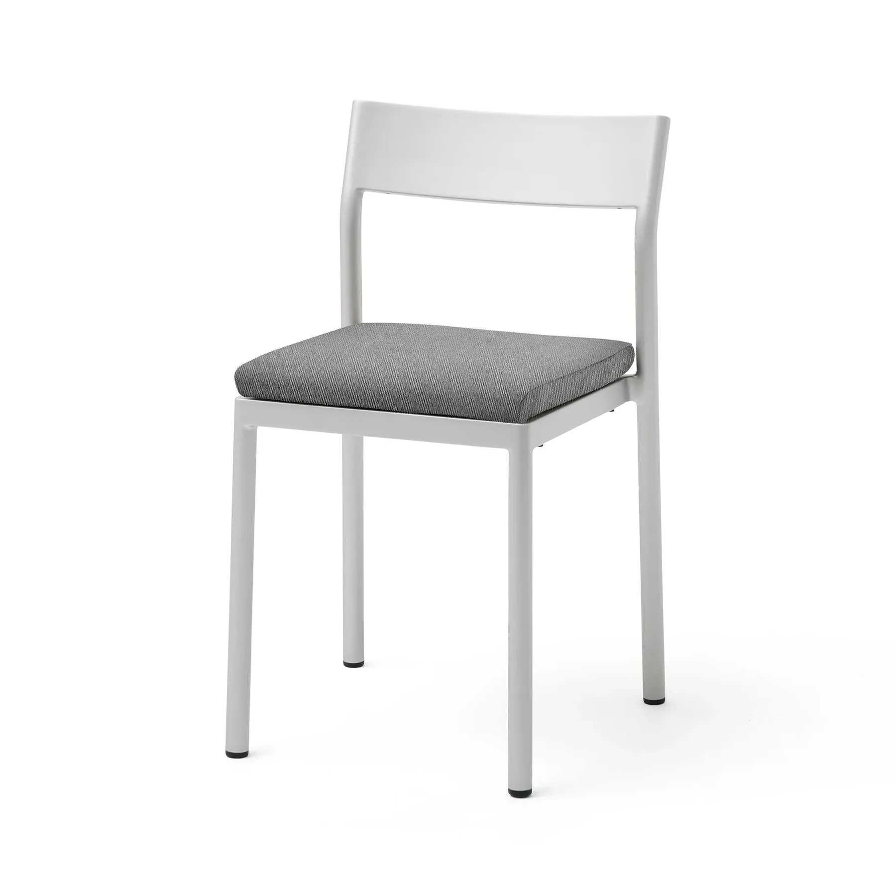 Rectangular Chair Cushion with Anti-Slip - Silver