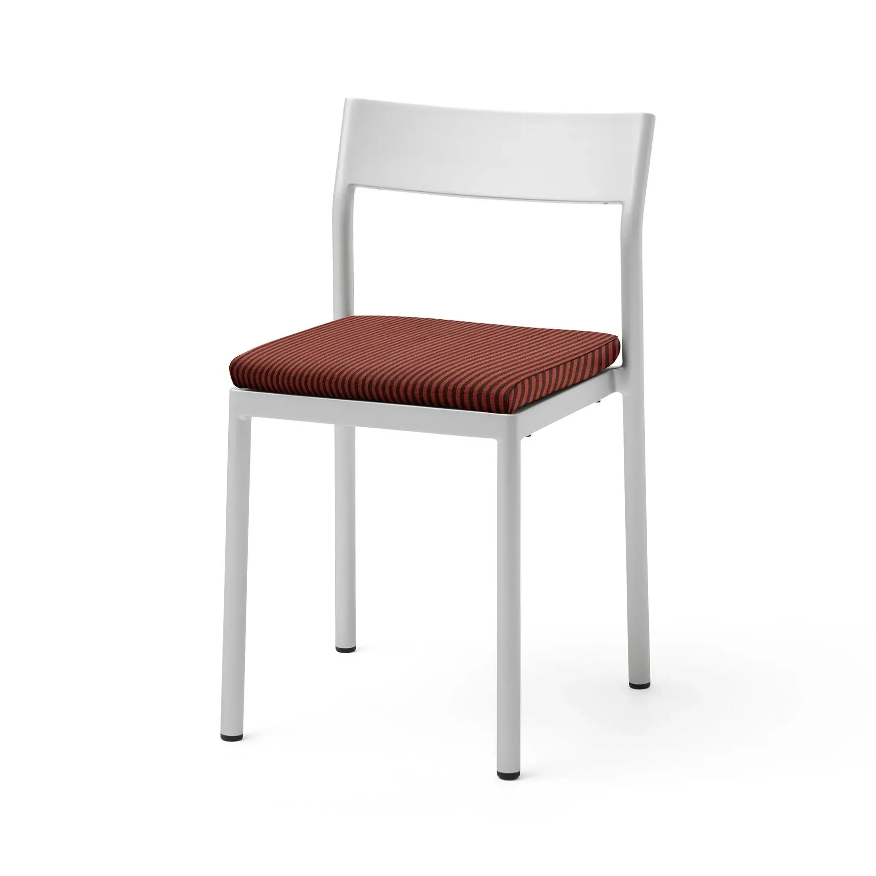 Rectangular Chair Cushion with Anti-Slip - Silver