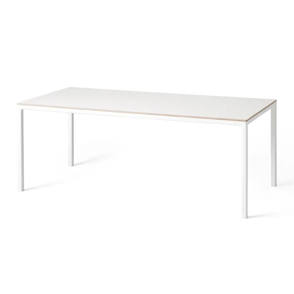 Rectangular Dining Table - White, Laminate