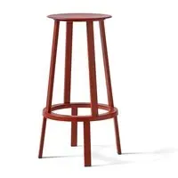 Revolver Bar Stool 76cm - Red, Steel