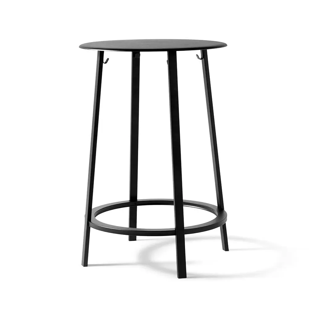 Revolver Side Table - Sky Grey, Steel