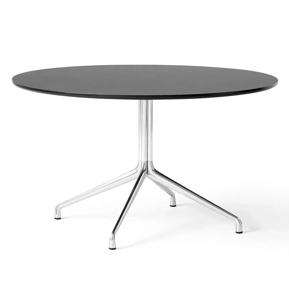 Round Dining Table - Black, Linoleum