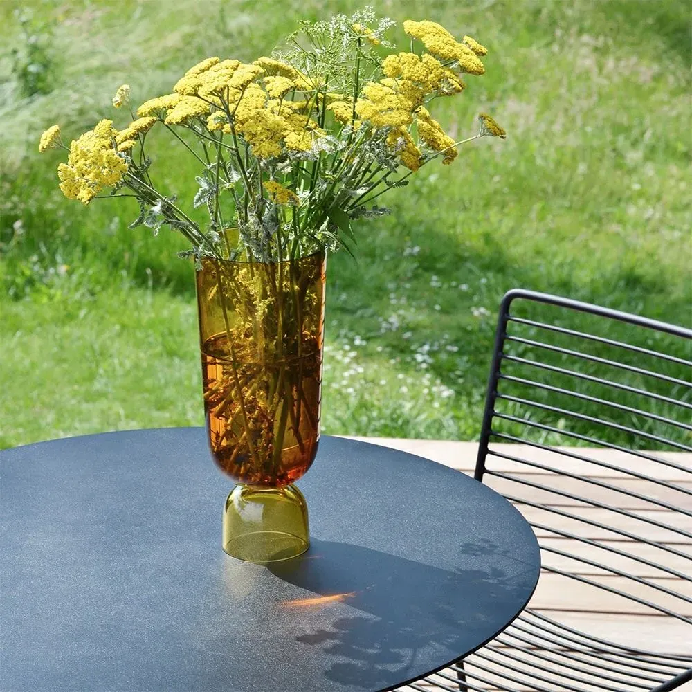 Round Dining Table - Grey, Terrazzo