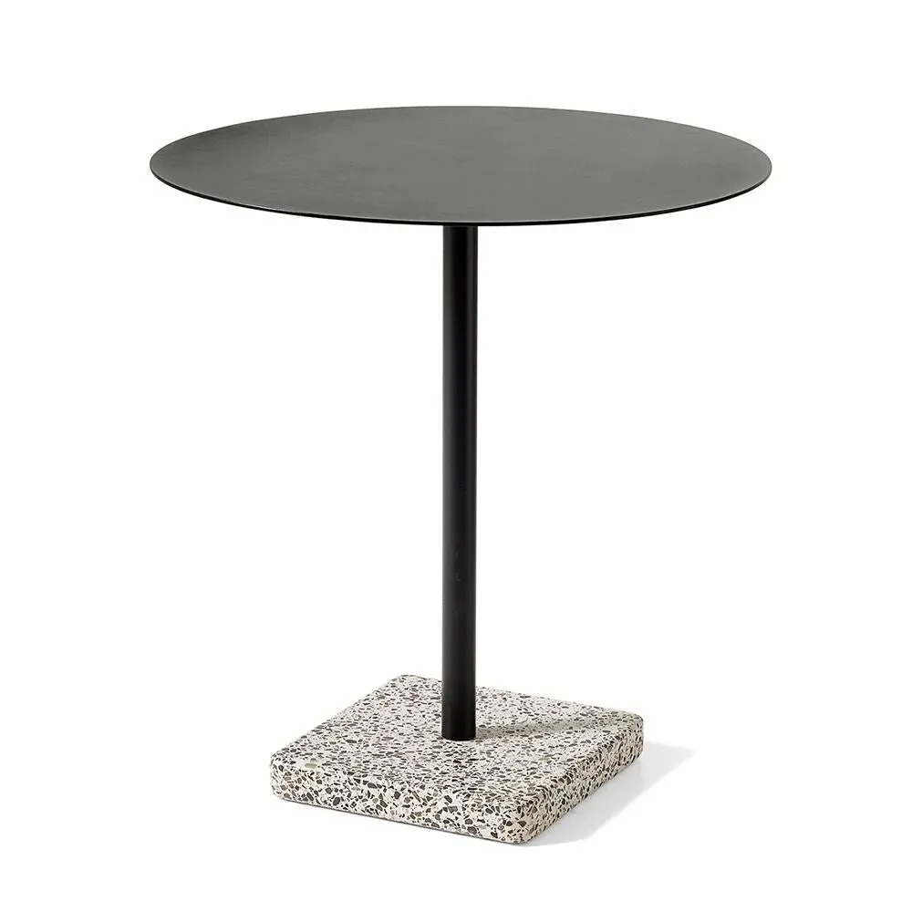 Round Dining Table - Red, Terrazzo