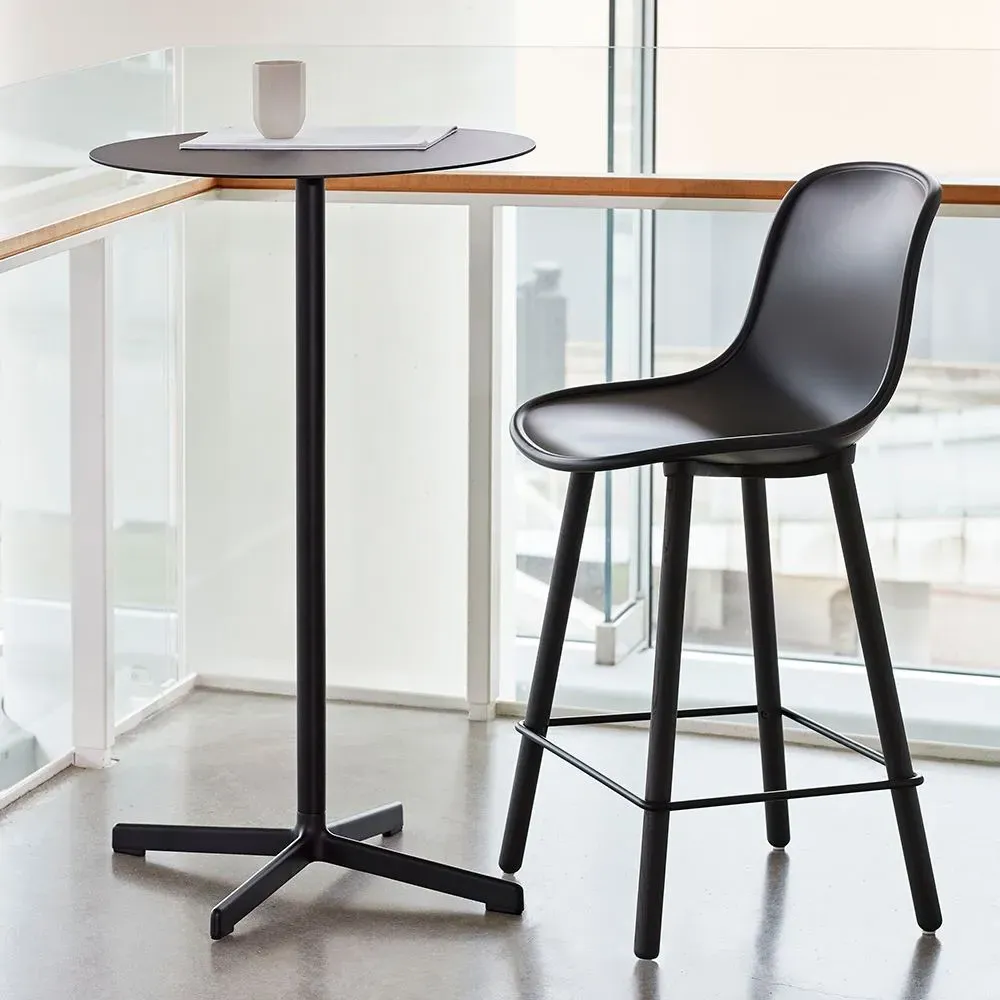 Round Dining Table - Sky Grey, Steel