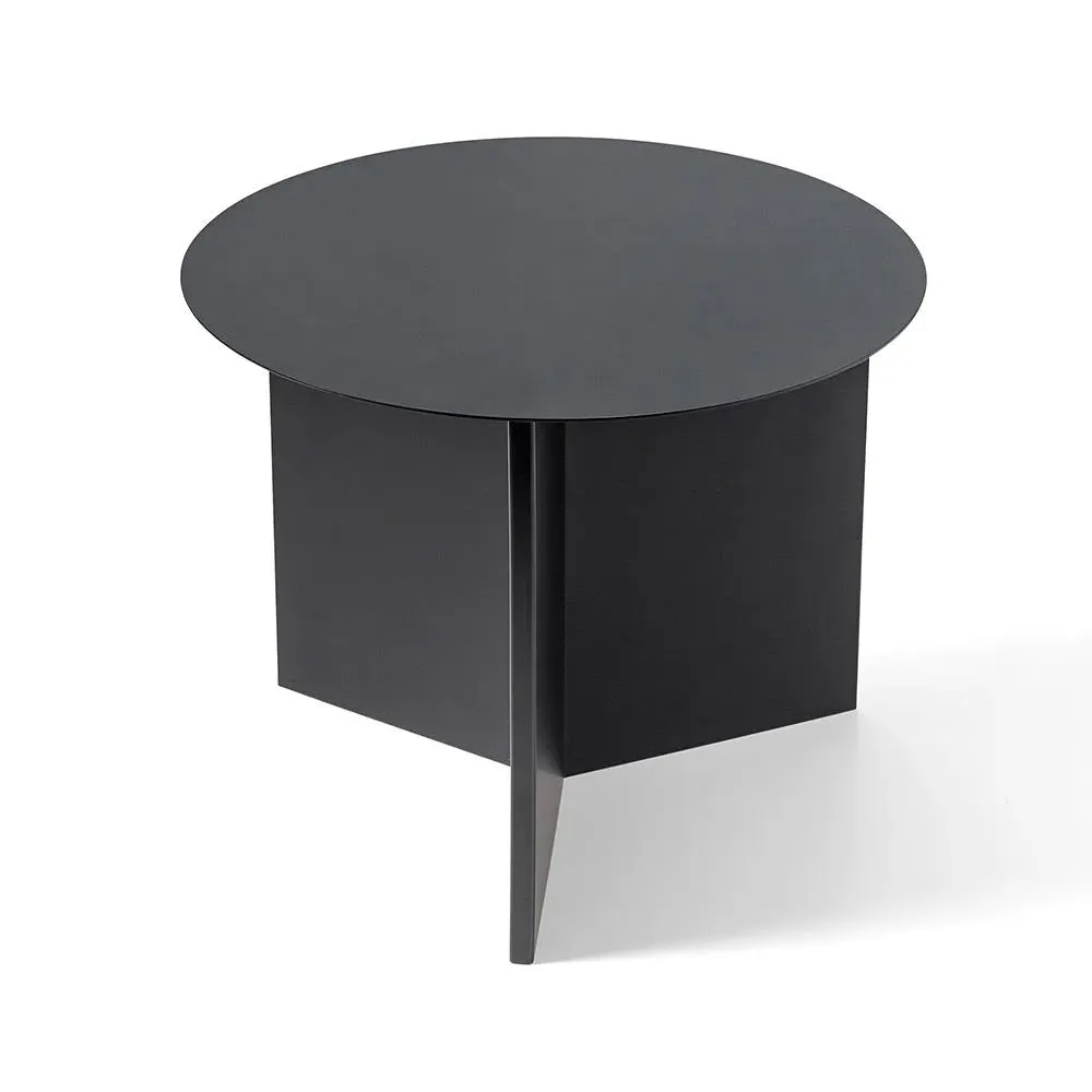 Round Side Table Low Height - Black, Steel