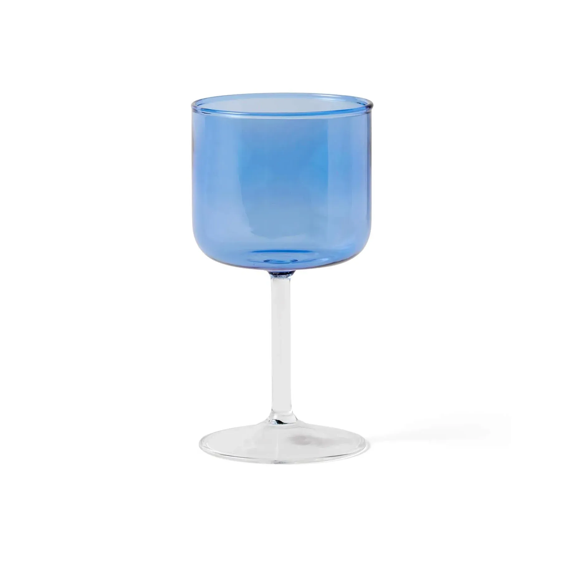 Set of 2 Wine Glasses - Blue, Borosilicate image