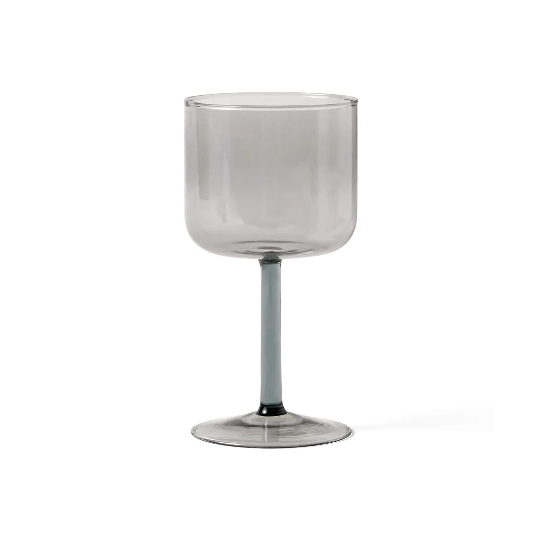 Set of 2 Wine Glasses - Grey, Borosilicate