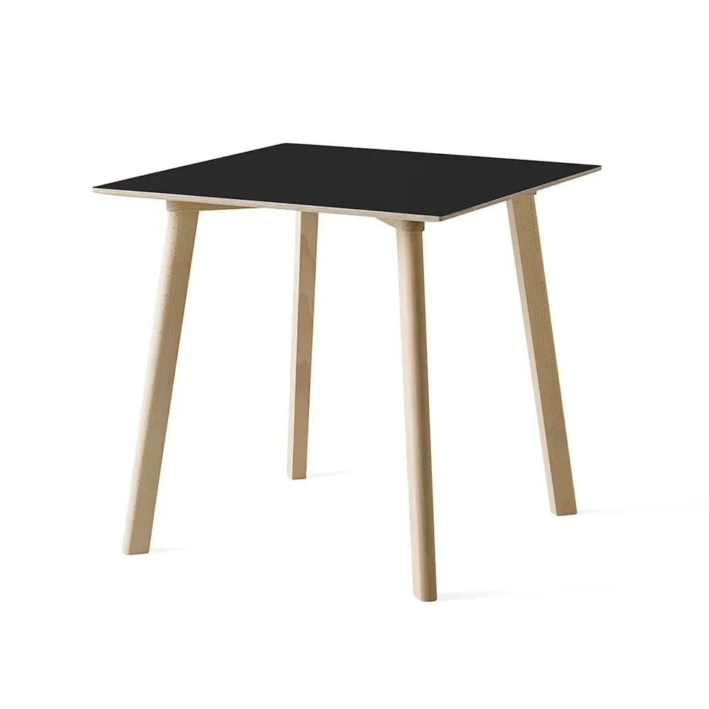 Side Table with Laminate Top - Pearl White, Beech