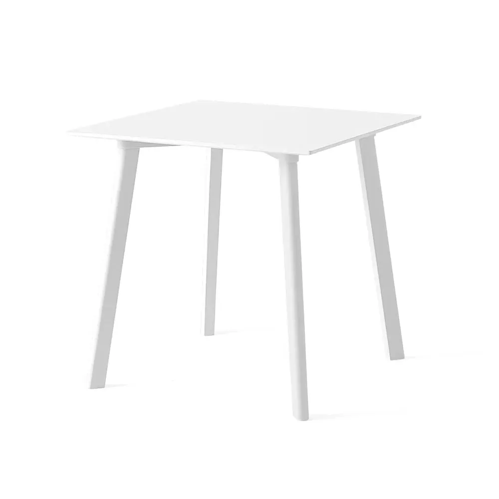 Side Table with Laminate Top - Pearl White, Beech