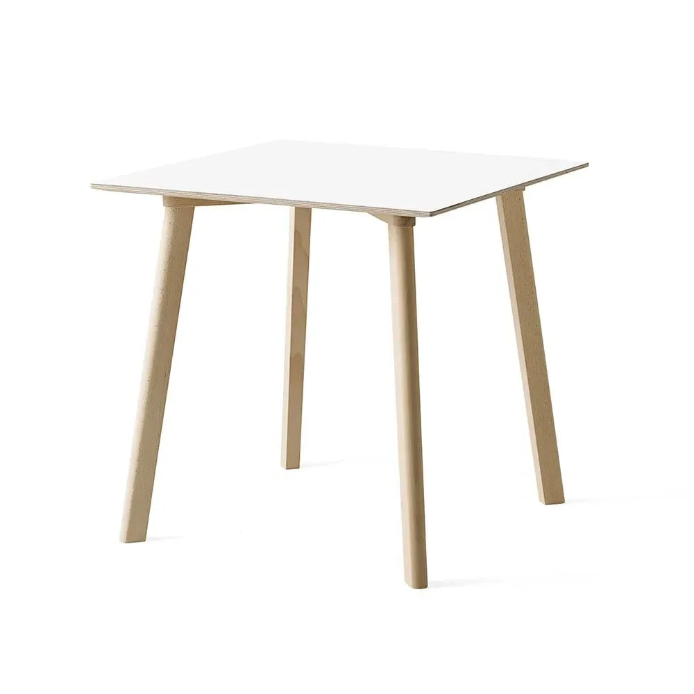 Side Table with Laminate Top - White, Oak