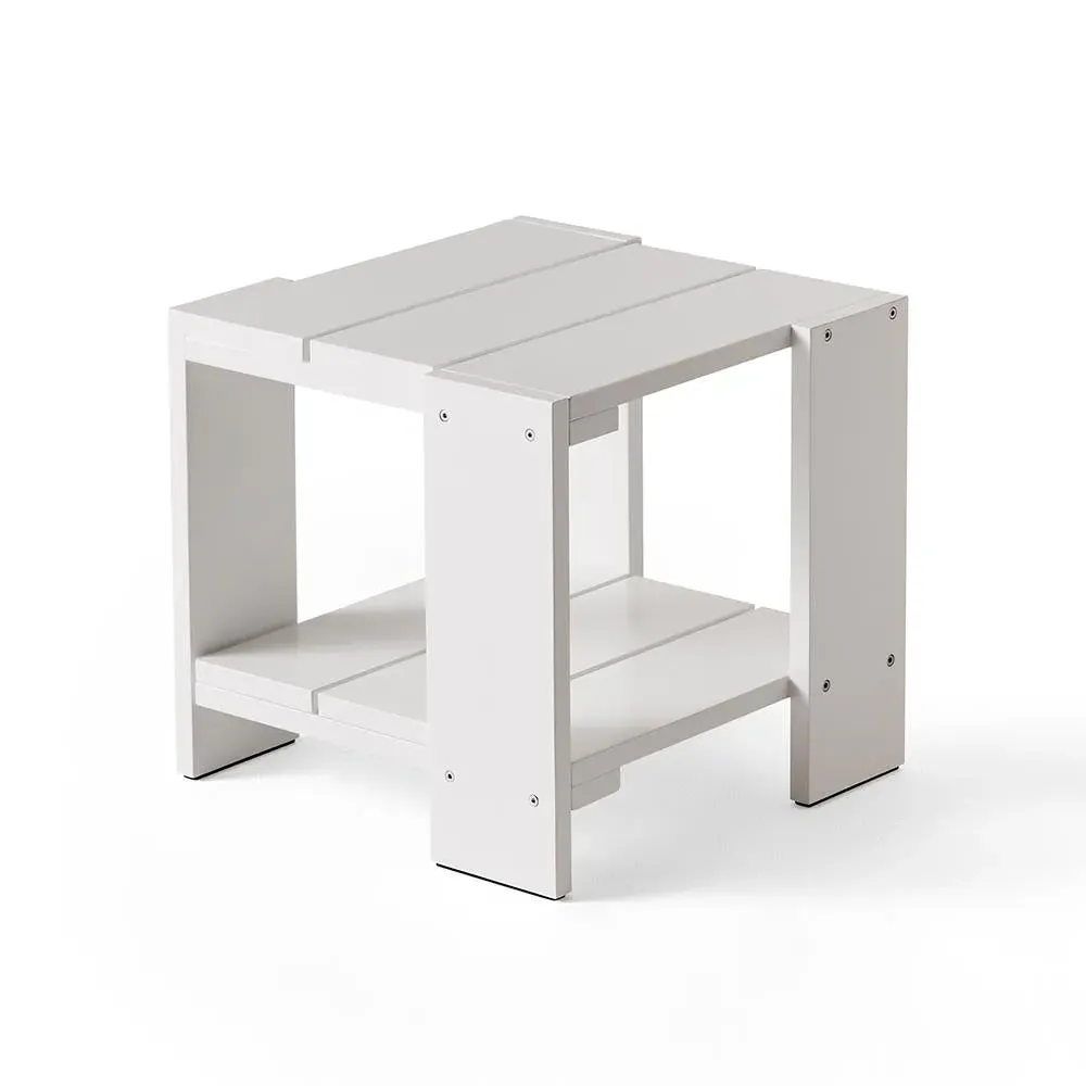 Side Table with Low Profile - White, Pine image