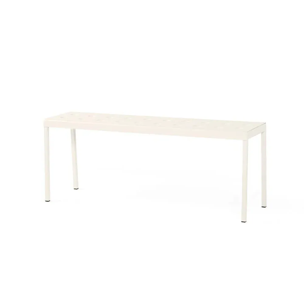 Small Balcony Garden Bench - Chalk Beige, Steel