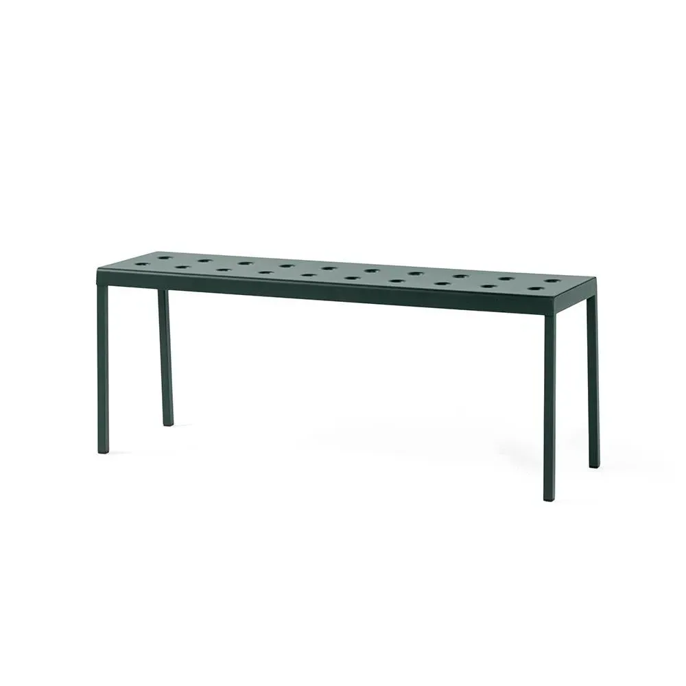 Small Balcony Garden Bench - Dark Forest, Steel