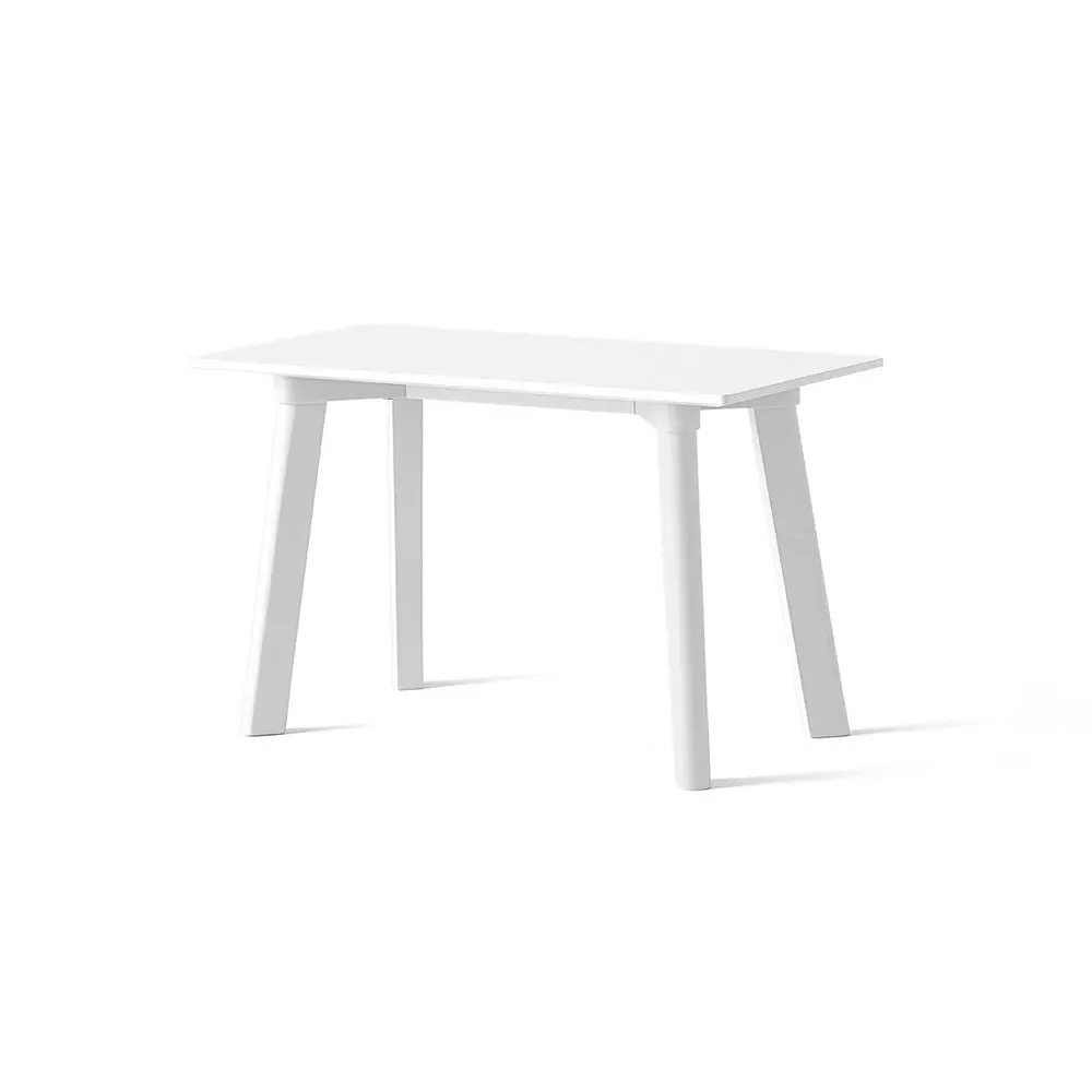 Small Bench with Lacquered Frame - White