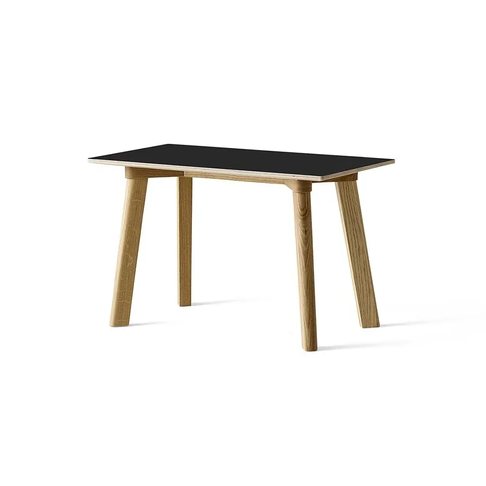 Small Bench with Laminate Top - Black, Oak