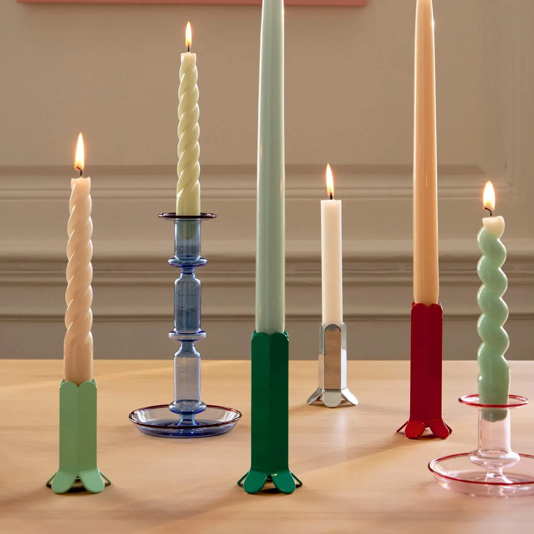 Small Candle Holder - Dark Blue, Borosilicate Glass