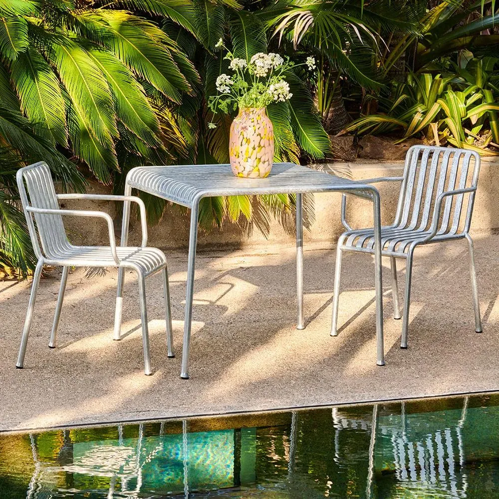 Small Dining Set with Chairs - Sky Grey