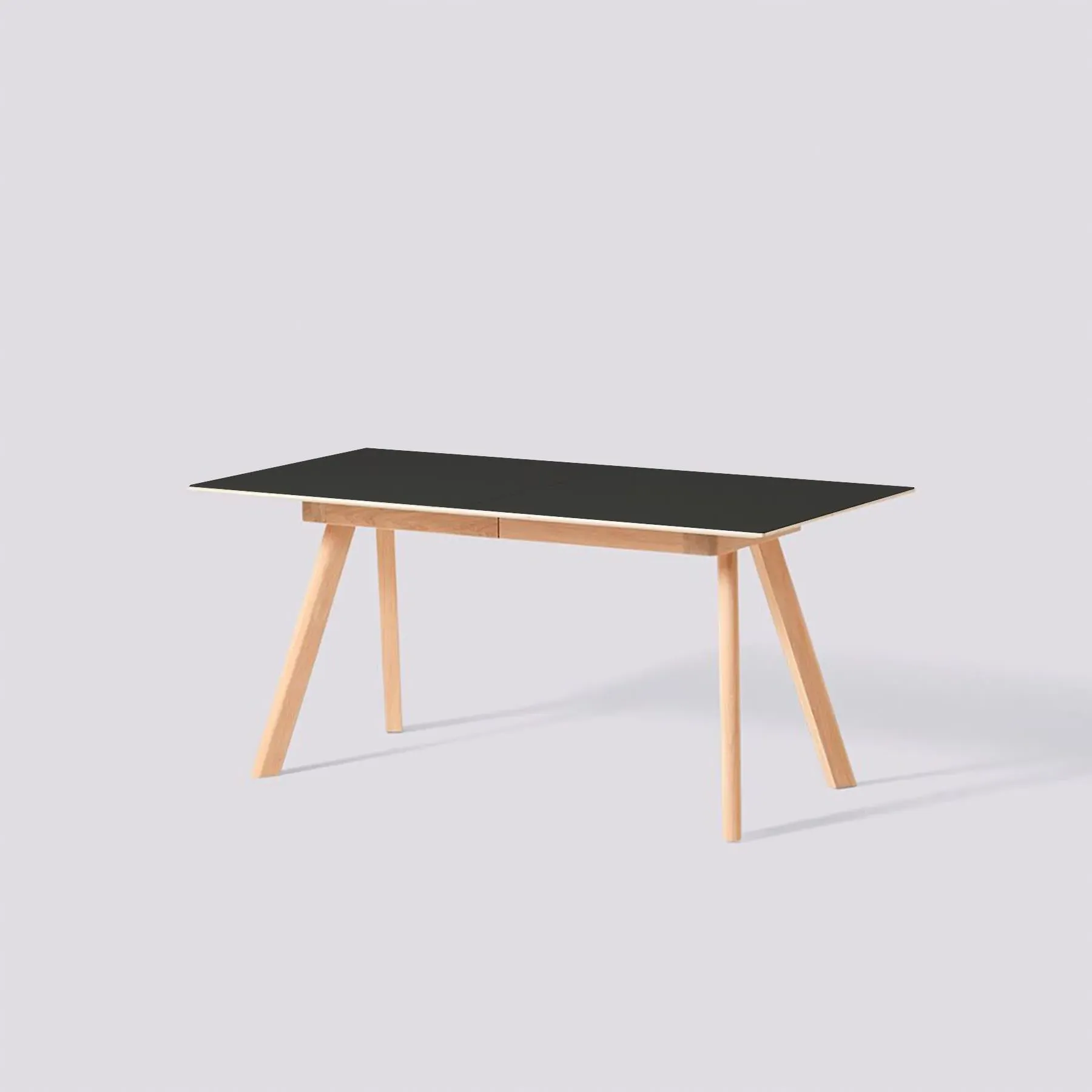 Small Extendable Dining Table - Black, Oak
